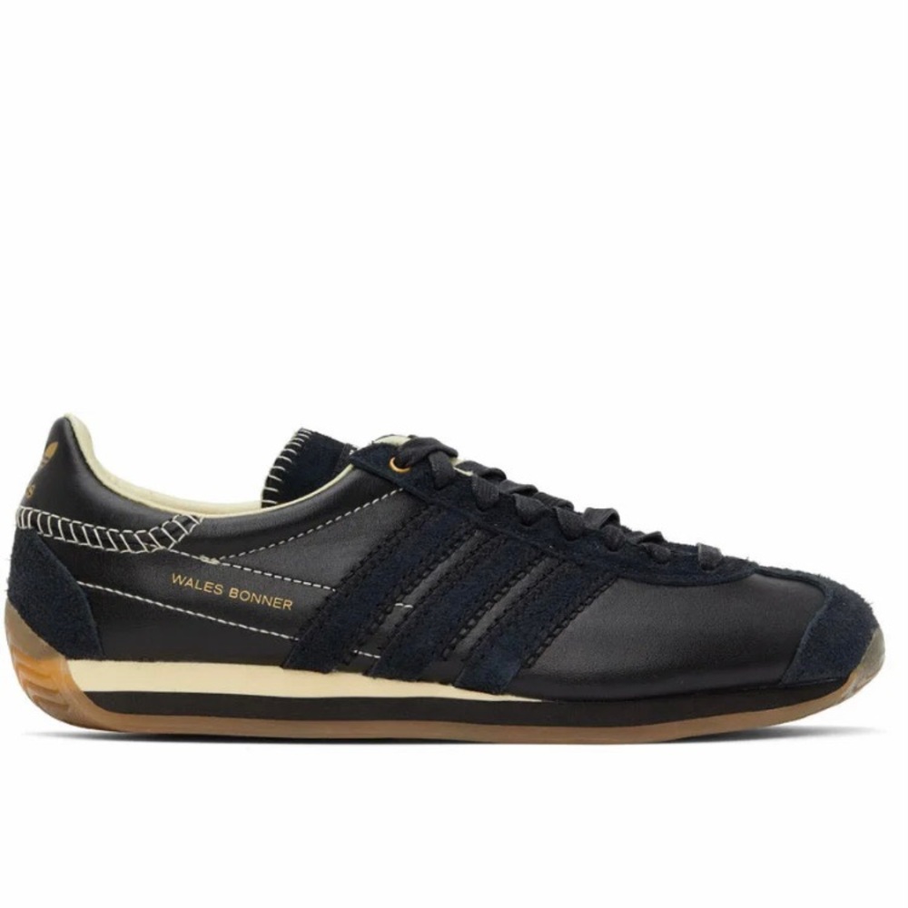 Wales Bonner Adidas Sneakers in Black and off-white accents (US WOMENS 6.5-7)